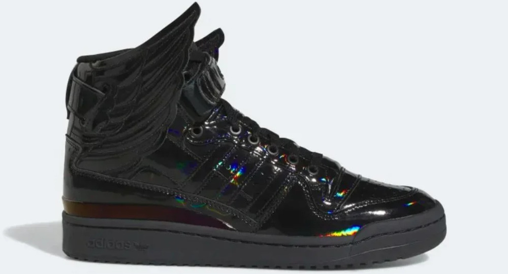Copied - Adidas Originals ObyO Jeremy Scott x Wings 4.0 Patent Core Black Shoes